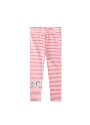 Seieroad Kids 2-7 Years Baby Long Pants Rainbow Embroidery Baby Pants Children Pants Baby Pants