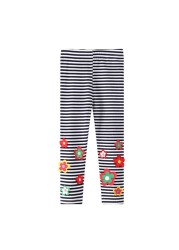 Seieroad Kids 2-7 Years Baby Long Pants Rainbow Embroidery Baby Pants Children Pants Baby Pants