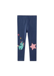 Seieroad Kids 2-7 Years Baby Long Pants Rainbow Embroidery Baby Pants Children Pants Baby Pants