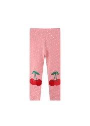 Seieroad Kids 2-7 Years Baby Long Pants Rainbow Embroidery Baby Pants Children Pants Baby Pants