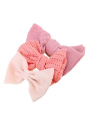 3pcs/set Baby Girls Lovely Bow Hairband Elastic Wide Headband Stretch Knot Headbands Turban Headdress Clothes Accessory