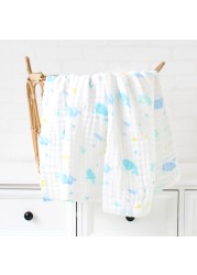 Organic Cotton Blanket Newborn Baby Stuff Gauze Swaddle Wrap Bedding Receiving Blankets Soft 6 Layer Gauze Bath Towel Sleeping