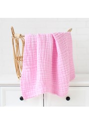 Organic Cotton Blanket Newborn Baby Stuff Gauze Swaddle Wrap Bedding Receiving Blankets Soft 6 Layer Gauze Bath Towel Sleeping