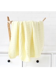 Organic Cotton Blanket Newborn Baby Stuff Gauze Swaddle Wrap Bedding Receiving Blankets Soft 6 Layer Gauze Bath Towel Sleeping