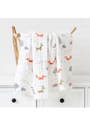 Organic Cotton Blanket Newborn Baby Stuff Gauze Swaddle Wrap Bedding Receiving Blankets Soft 6 Layer Gauze Bath Towel Sleeping