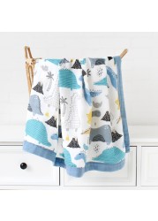 Organic Cotton Blanket Newborn Baby Stuff Gauze Swaddle Wrap Bedding Receiving Blankets Soft 6 Layer Gauze Bath Towel Sleeping