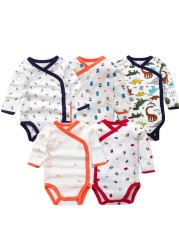 5pcs/lot Baby Bodysuits Autumn Newborn 100% Cotton Body Baby Long Sleeve Underwear Infant Jumpsuits Boys Girls Pajamas Clothes