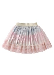 DXTON Girls Skirt Mesh Children's Skirt Girls Tutu Skirt Layered Tutu Skirt Prom Party Prom Dress Clothes