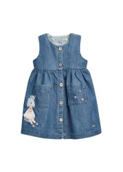 Little maven 2022 baby girls clothes casual cotton lovely kids summer dress for infant children 2 to 7 years