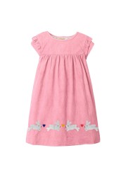 Little maven 2022 baby girls clothes casual cotton lovely kids summer dress for infant children 2 to 7 years