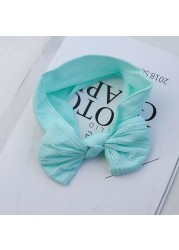 Baby Hair Band Girls Bow Elastic Headbands Turban Baby Hair Accessories Kids Headpiece 18 Colors