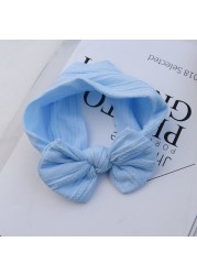 Baby Hair Band Girls Bow Elastic Headbands Turban Baby Hair Accessories Kids Headpiece 18 Colors