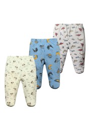 3pcs/lot Baby Pants 100% Cotton Autumn Spring Newborn Baby Boys Girls Pants Toddler Wear Infant Toddler Cartoon For Baby Clothes