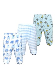 3pcs/lot Baby Pants 100% Cotton Autumn Spring Newborn Baby Boys Girls Pants Toddler Wear Infant Toddler Cartoon For Baby Clothes