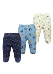 3pcs/lot Baby Pants 100% Cotton Autumn Spring Newborn Baby Boys Girls Pants Toddler Wear Infant Toddler Cartoon For Baby Clothes