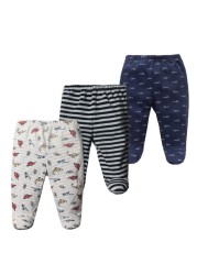 3pcs/lot Baby Pants 100% Cotton Autumn Spring Newborn Baby Boys Girls Pants Toddler Wear Infant Toddler Cartoon For Baby Clothes