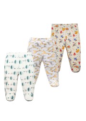 3pcs/lot Baby Pants 100% Cotton Autumn Spring Newborn Baby Boys Girls Pants Toddler Wear Infant Toddler Cartoon For Baby Clothes