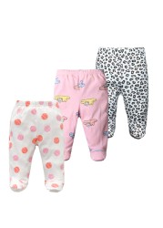 3pcs/lot Baby Pants 100% Cotton Autumn Spring Newborn Baby Boys Girls Pants Toddler Wear Infant Toddler Cartoon For Baby Clothes