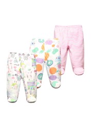 3pcs/lot Baby Pants 100% Cotton Autumn Spring Newborn Baby Boys Girls Pants Toddler Wear Infant Toddler Cartoon For Baby Clothes