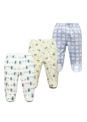 3pcs/lot Baby Pants 100% Cotton Autumn Spring Newborn Baby Boys Girls Pants Toddler Wear Infant Toddler Cartoon For Baby Clothes