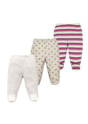 3pcs/lot Baby Pants 100% Cotton Autumn Spring Newborn Baby Boys Girls Pants Toddler Wear Infant Toddler Cartoon For Baby Clothes