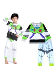 New Spider-Man cartoon children's long-sleeved pajamas children's champion home wear boys' underwear two-piece suit pajamas