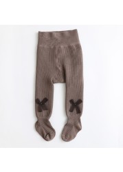 1 To 12 Years Super Warm Winter Tights Cute Bowknot Kids Pantyhose With Fleece Inside Thicken Kids Pantyhose For Baby