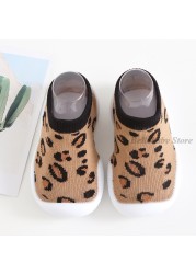 Leopard White Baby Shoes Fashion Unisex Spring Baby Floor Shoes Non-slip Soft Baby Booties Infant Shoes Plaid Cartoon Casual Shoes