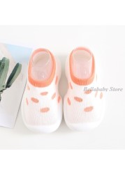 Leopard White Baby Shoes Fashion Unisex Spring Baby Floor Shoes Non-slip Soft Baby Booties Infant Shoes Plaid Cartoon Casual Shoes