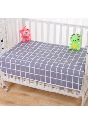 Waterproof Bed Sheet Baby Urine Changing Mat Cotton Reusable Infant Changing Diaper Mattress Cover Washable Newborn Crib Nappy Mattress