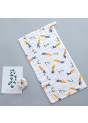 Six Layers Pure Cotton Baby Towel Cotton Gauze Combed Long Square Towel Newborn Washing Bath Towel 25x50cm