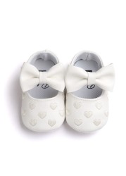 Newborn Baby Shoes Infant Boys Girl First Walker PU Sole Princess Bowknot Fringe Toddler Baby Crib Shoes Casual Moccasins