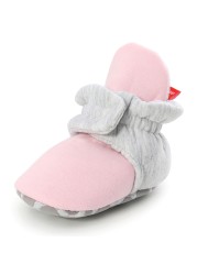 Newborn Baby Socks Shoes Boy Girl Star Toddler First Walkers Socks Cotton Comfort Soft Anti-slip Warm Crib Infant Shoes