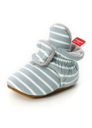 Newborn Baby Socks Shoes Boy Girl Star Toddler First Walkers Socks Cotton Comfort Soft Anti-slip Warm Crib Infant Shoes