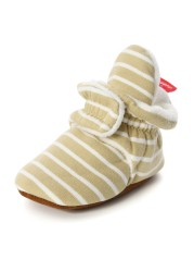 Newborn Baby Socks Shoes Boy Girl Star Toddler First Walkers Socks Cotton Comfort Soft Anti-slip Warm Crib Infant Shoes