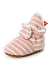 Newborn Baby Socks Shoes Boy Girl Star Toddler First Walkers Socks Cotton Comfort Soft Anti-slip Warm Crib Infant Shoes