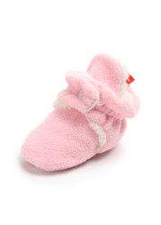 Newborn Baby Socks Shoes Boy Girl Star Toddler First Walkers Socks Cotton Comfort Soft Anti-slip Warm Crib Infant Shoes