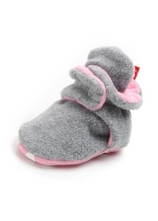 Newborn Baby Socks Shoes Boy Girl Star Toddler First Walkers Socks Cotton Comfort Soft Anti-slip Warm Crib Infant Shoes