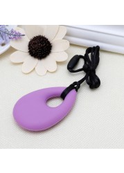 Sensory Crayon Teether - Best Autism Teething Gadgets Kids Toys Silicone Rubber Chew Necklace For Boys Girls