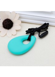 Sensory Crayon Teether - Best Autism Teething Gadgets Kids Toys Silicone Rubber Chew Necklace For Boys Girls