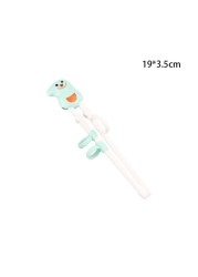 Baby Learning Chopsticks Cartoon Animal Beginner Chopsticks Portable ABS Silicone Children's Tableware Kids Training Auxiliary