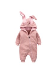 New Spring Autumn Baby Rompers Cute Cartoon Bunny Infant Girl Boy Jumpers Kids Clothes Baby Outfits