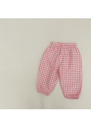 MILANCEL 2022 summer kids plaid pants casual pants boys and girls thin pants ninth