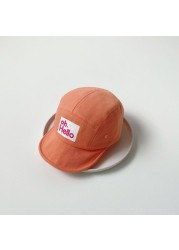 New Summer Candy Color Baby Baseball Hats Oh.Hello Print Kids Boys Girls Outdoor Sun Hats Cotton Autumn Peaked