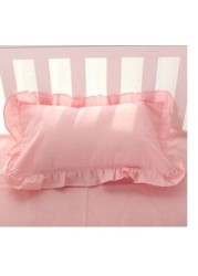 Baby bed around cradle protector lace bumper princess pattern solid color cotton bed sheet bedspreads four seasons universal