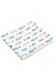 [Simfamily] 1pc Gauze 100% Cotton Baby Swaddling Soft Newborn Blankets Bath Towel Baby Gauze Infant Wrap Sleeping Bag Stroller Cover