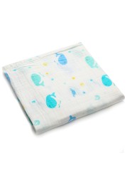 [Simfamily] 1pc Gauze 100% Cotton Baby Swaddling Soft Newborn Blankets Bath Towel Baby Gauze Infant Wrap Sleeping Bag Stroller Cover