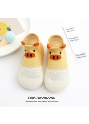 Children's Sock Shoes Summer Hollow Out Cartoon Anti-Skidding Baby Girl Outdoor Shoes Baby Boys Shoes First Walking Shoes 2022