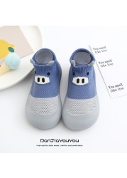 Children's Sock Shoes Summer Hollow Out Cartoon Anti-Skidding Baby Girl Outdoor Shoes Baby Boys Shoes First Walking Shoes 2022