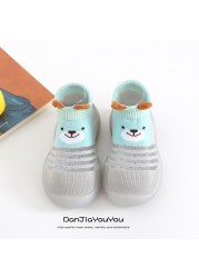 Children's Sock Shoes Summer Hollow Out Cartoon Anti-Skidding Baby Girl Outdoor Shoes Baby Boys Shoes First Walking Shoes 2022